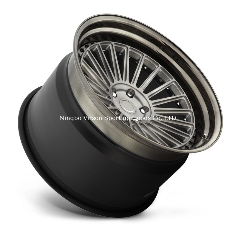 Matte Black polish face 3PC aluminium forged wheels 5x120 offset rim ...